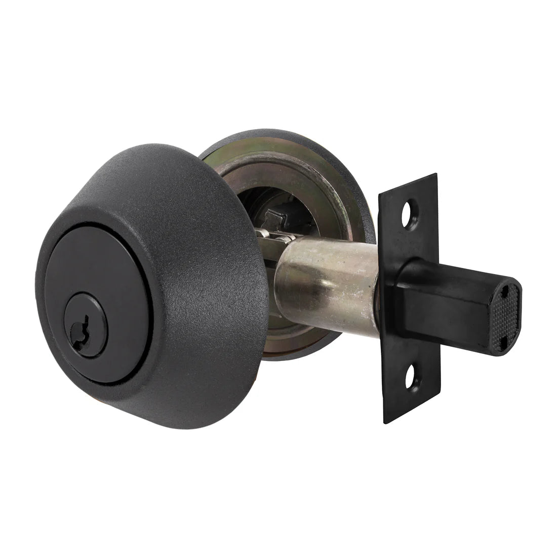 Cerrojo De Seguridad Llave/Perilla Negro Yale