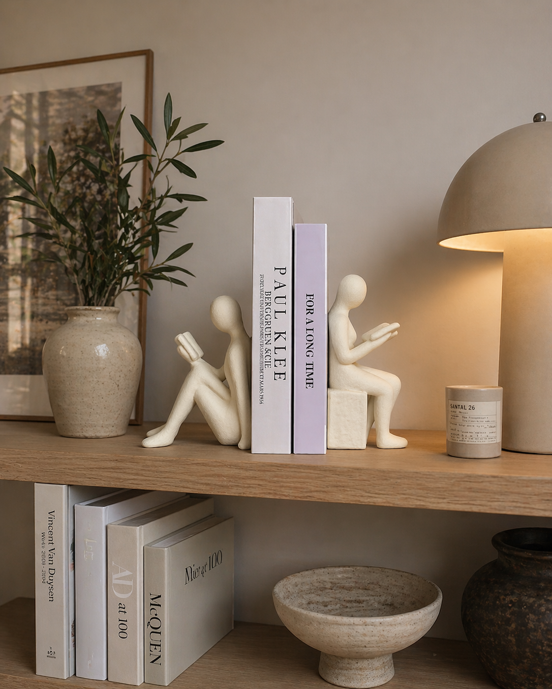 Set Figuras Decorativas Apoya Libros "Lectores"