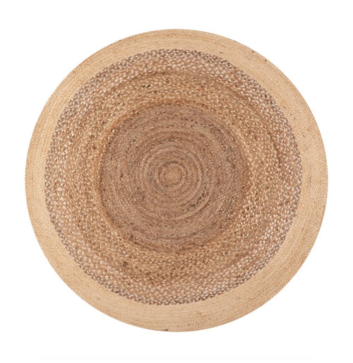 Alfombra Redonda Jute Braided Beige 150X150 Dib