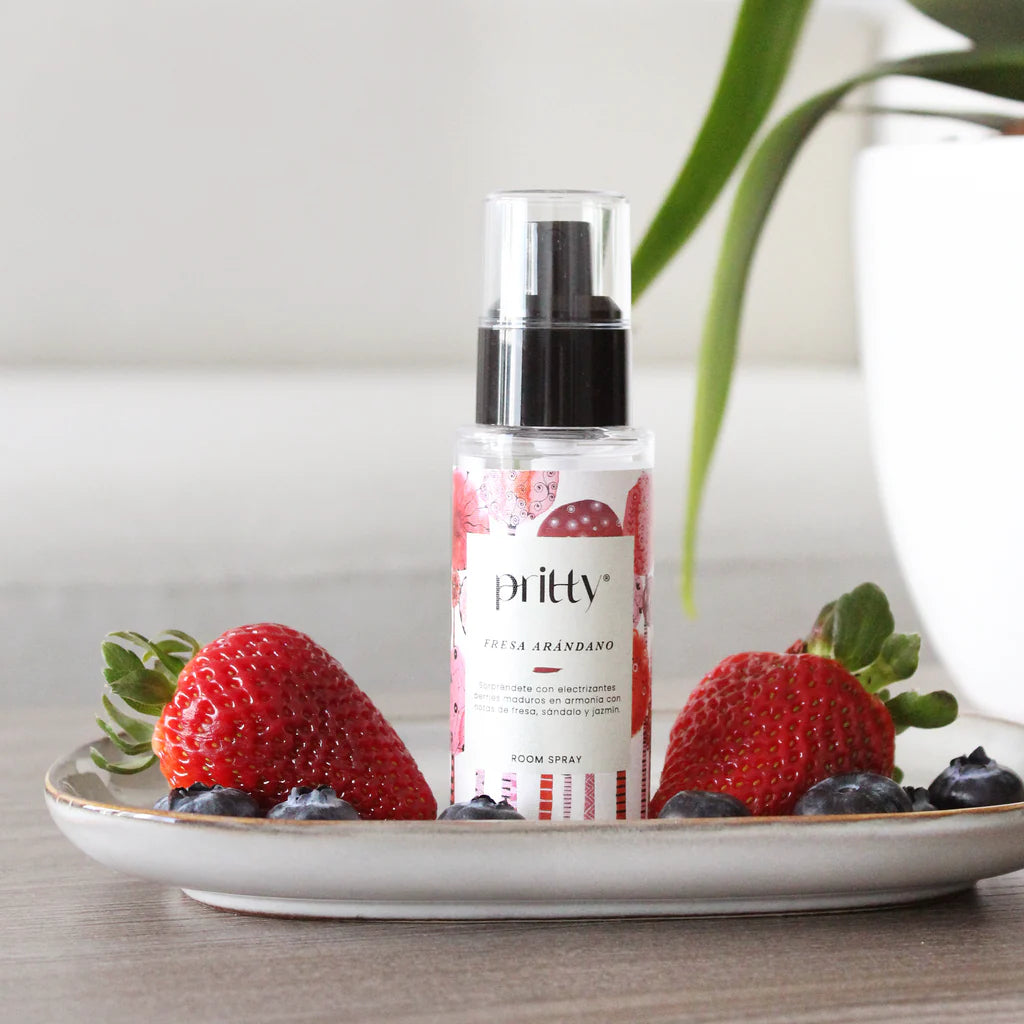 Mini spray room fresa arándano Pritty 50 ml