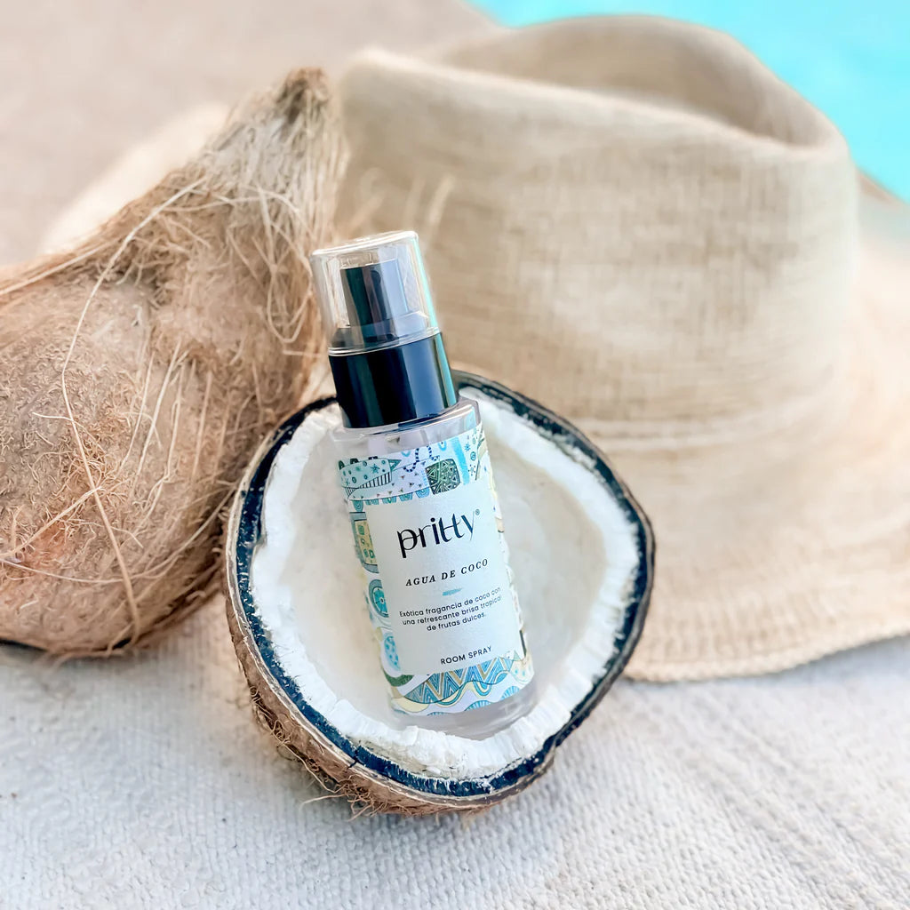 Mini room spray agua de coco Pritty 50 ml