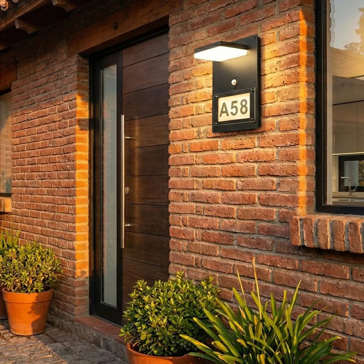 Aplique de pared 5w con sensor de doble función