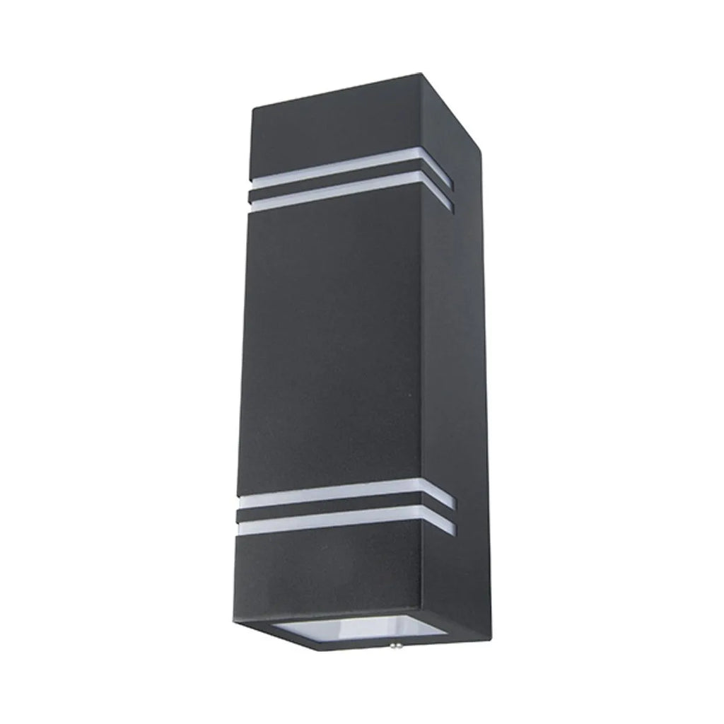 Aplique Exterior Bika Bidireccional Negro