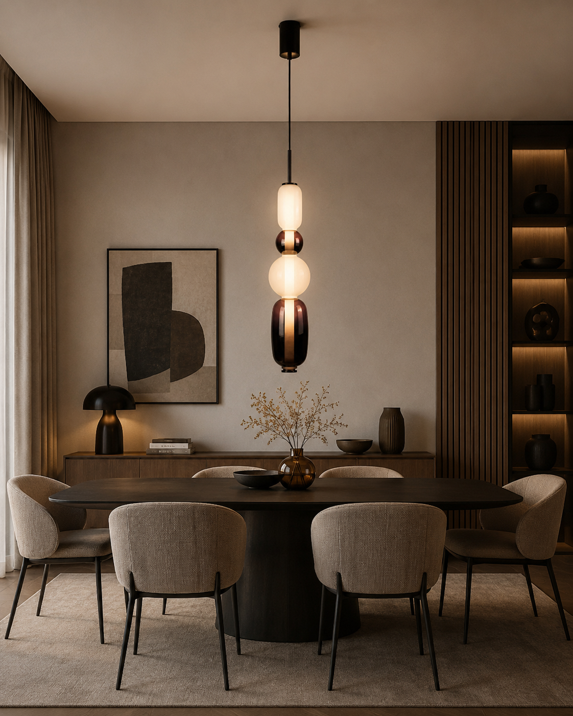 Lampara Colgante Pebbles Led