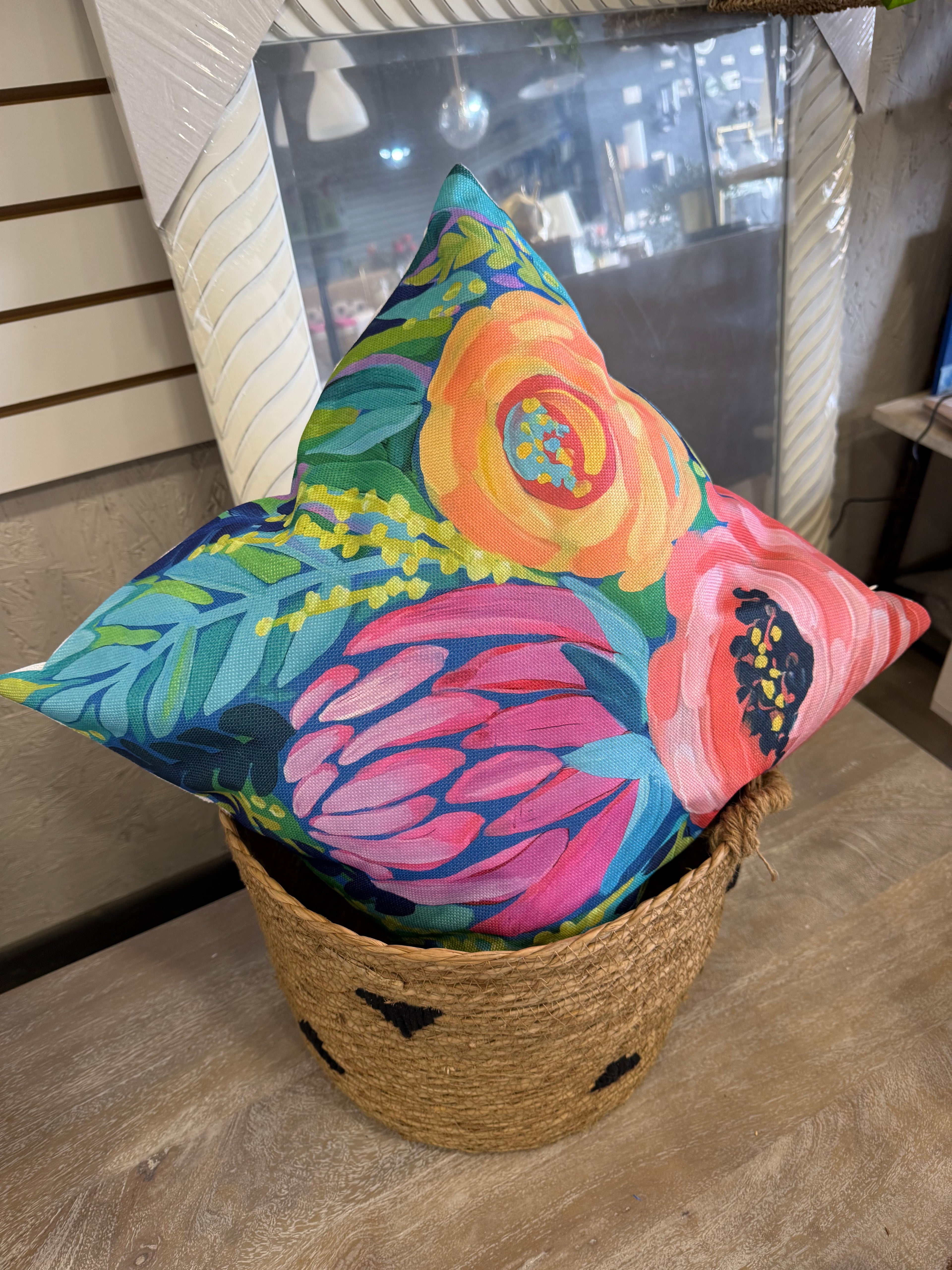 Funda Cojín Estampada floral multicolor 45x45 cms