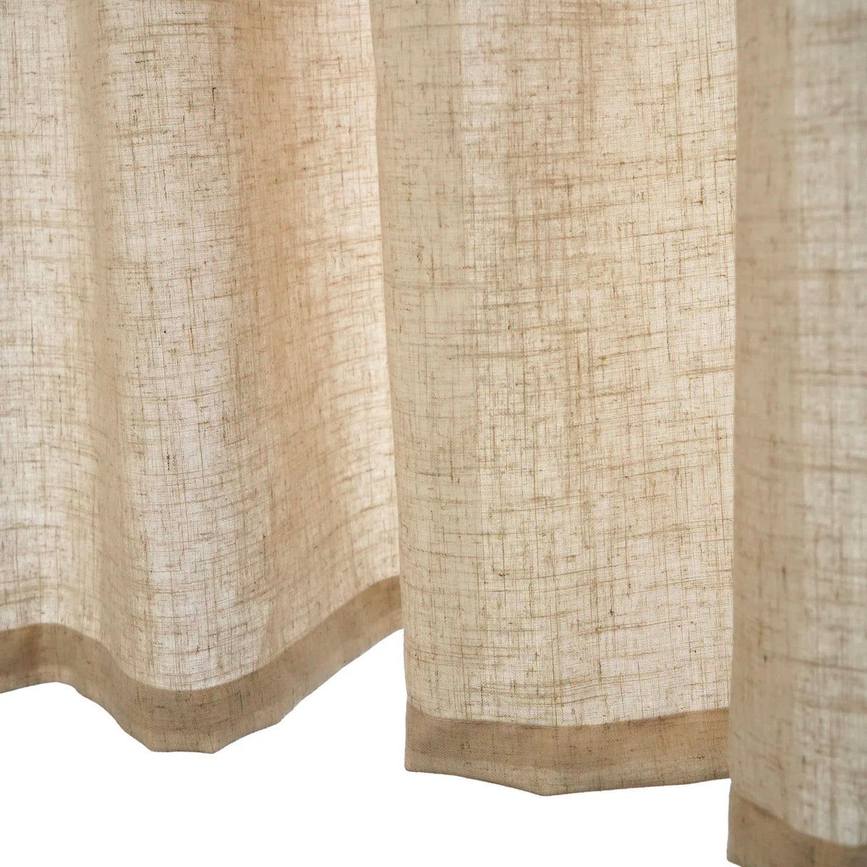 Cortina 2 Paños Textura Lino Milano Natural