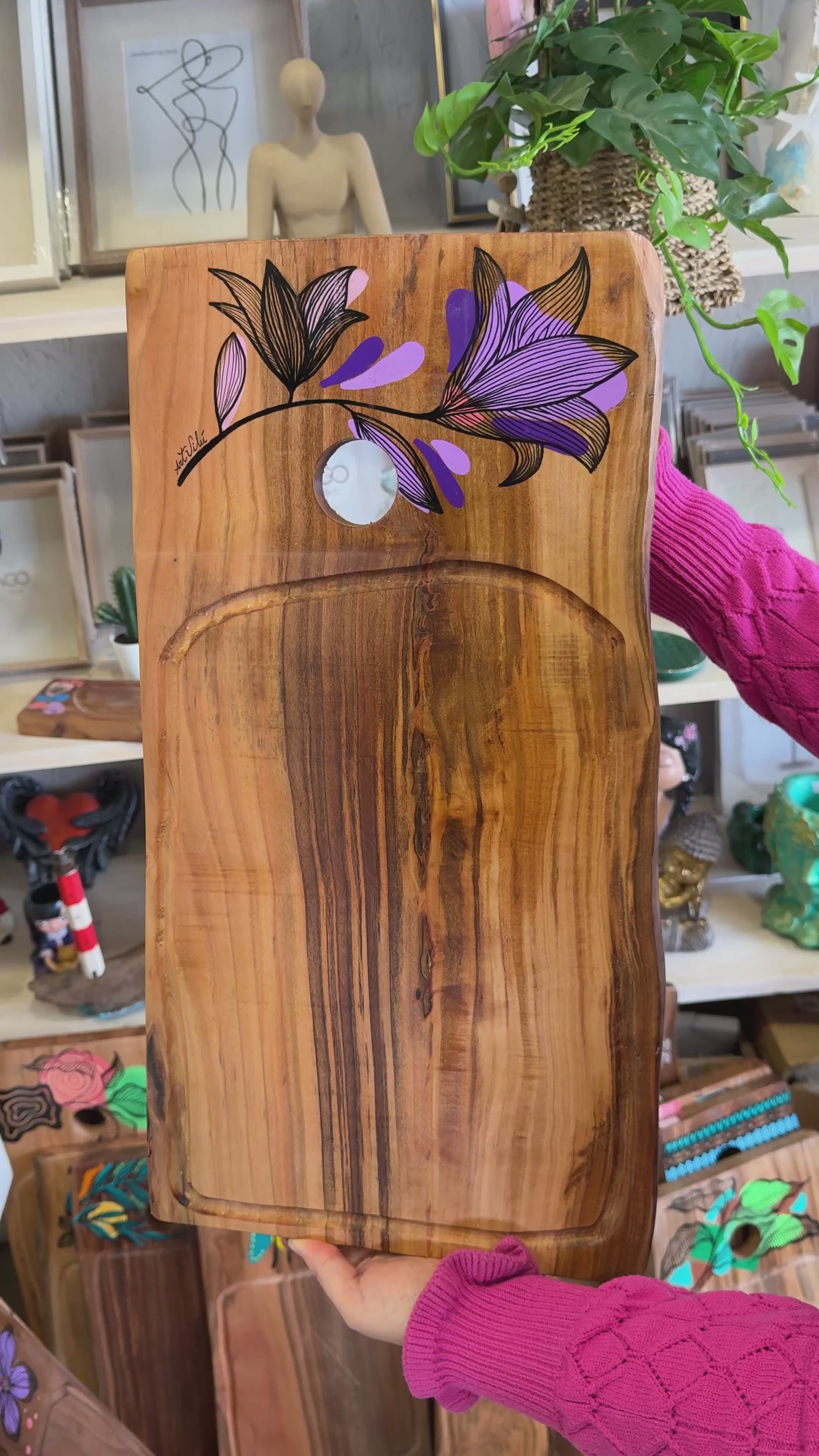 Tabla De Picar Pintada a Mano “Cod.11”