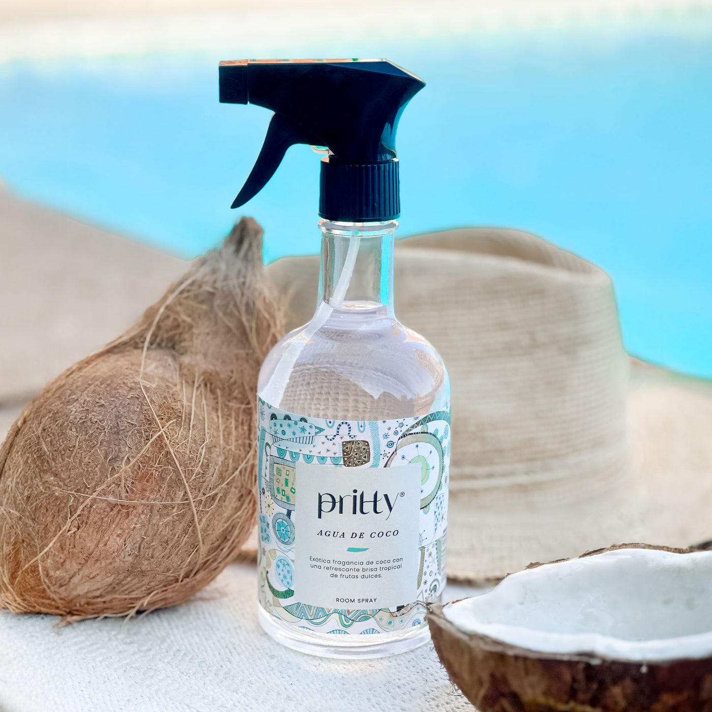 Room spray agua de coco Pritty 350 ml