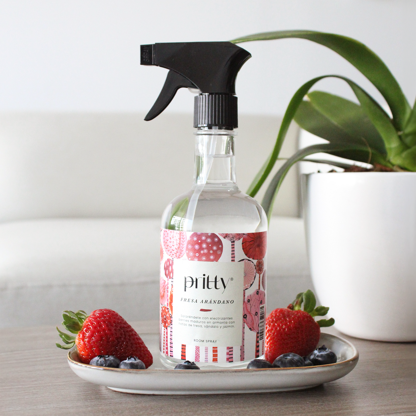 Room spray fresa arándano Pritty 350 ml