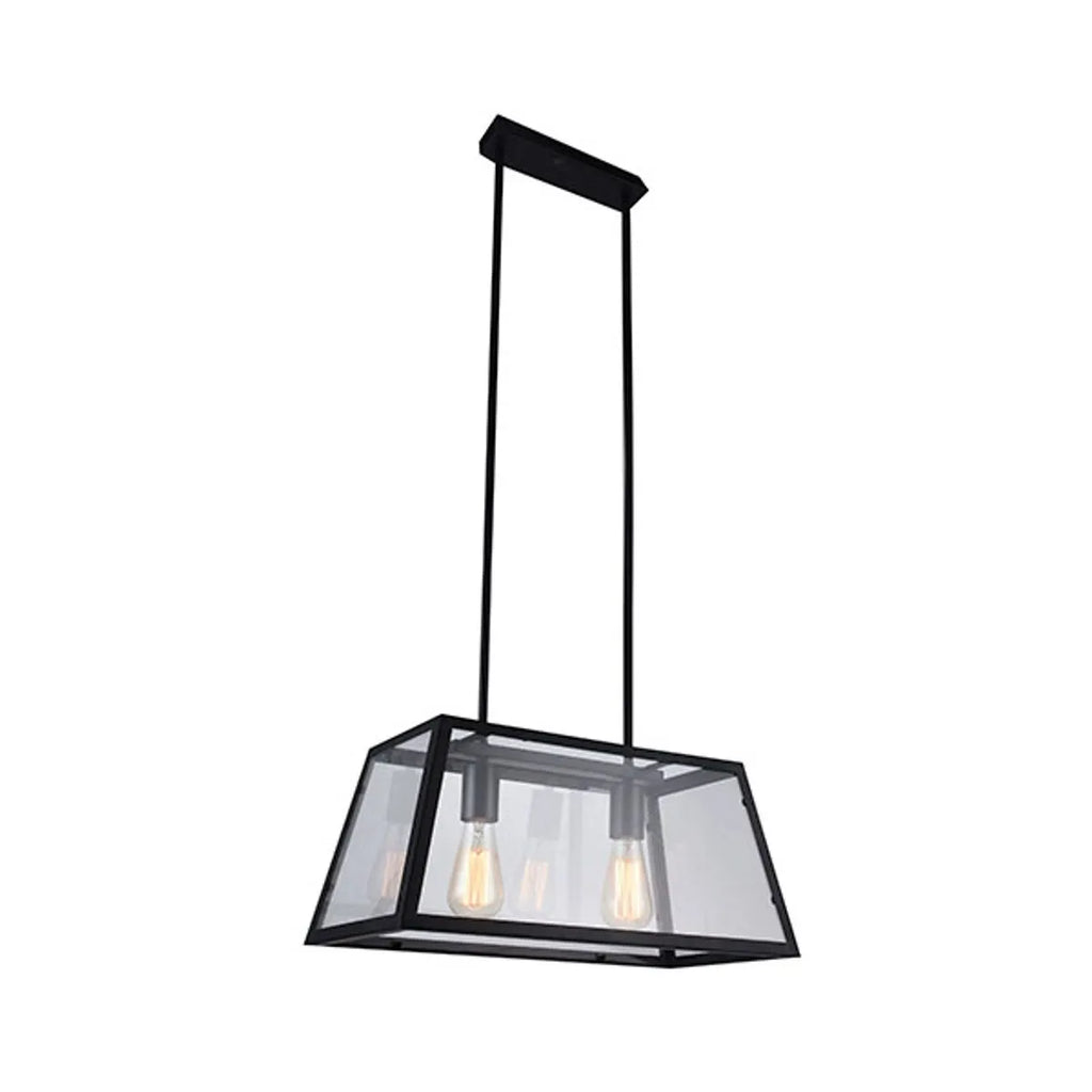 Lámpara Colgante Vanko 2 Luces Negro