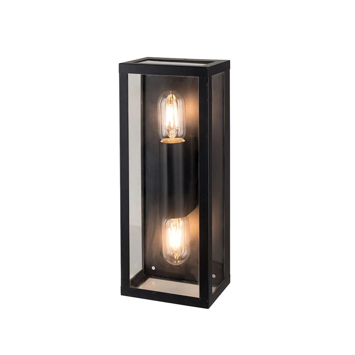 Aplique Exterior Varina Glass Bidireccional Negro